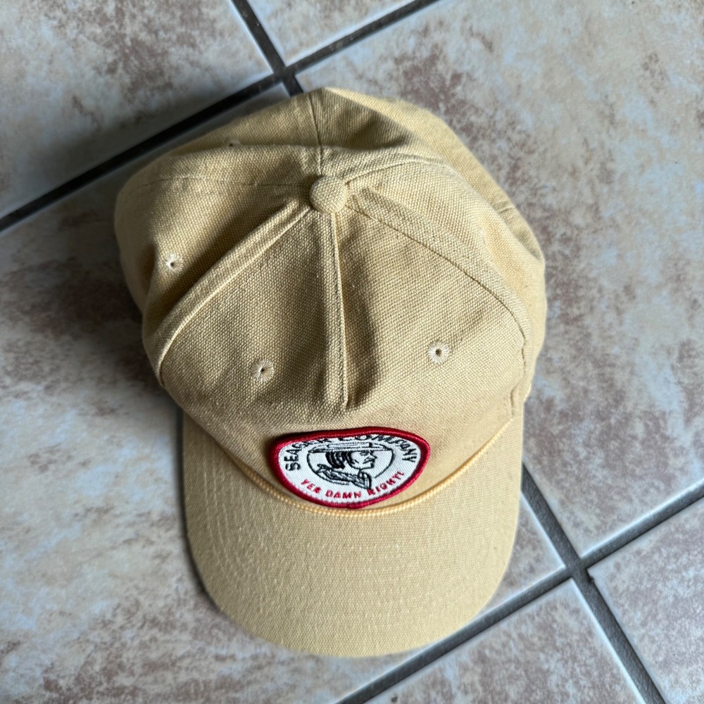 Seger Company Yer Damn Right Adjustable Baseball Hat Snapback One Size Tan - Picture 9 of 9